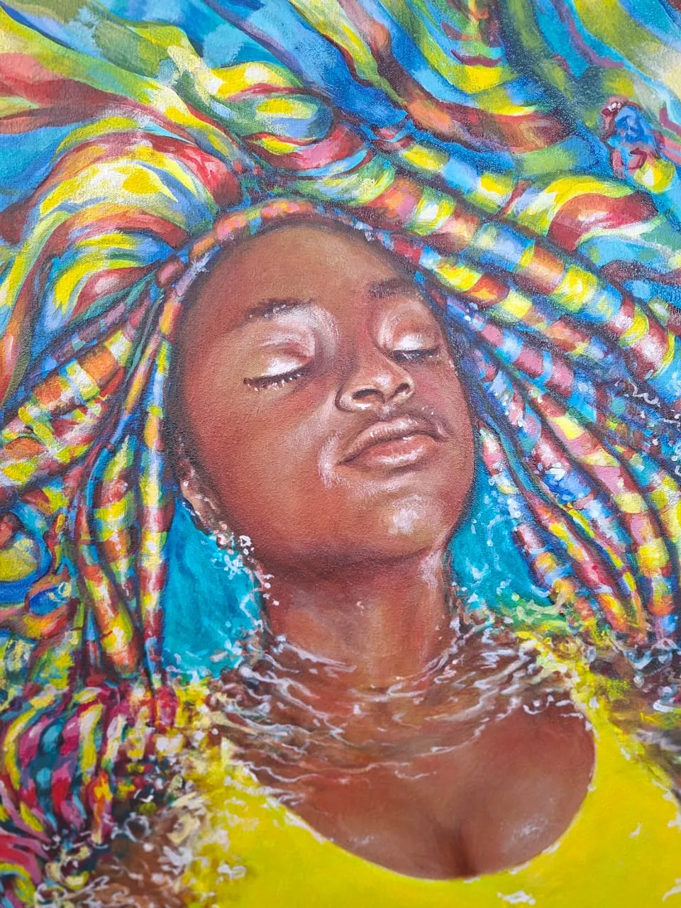 Detail shot of artwork by Tharien Smith