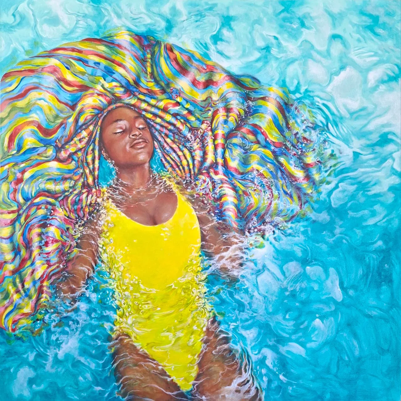 Detail shot of artwork by Tharien Smith